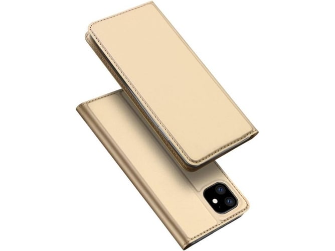 Funda iPhone 11 DUX DUCIS Skin Pro Booktype Dorado