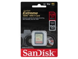 Tarjeta de Memoria SDXC SANDISK Extreme (128 GB - 150 MB/s)