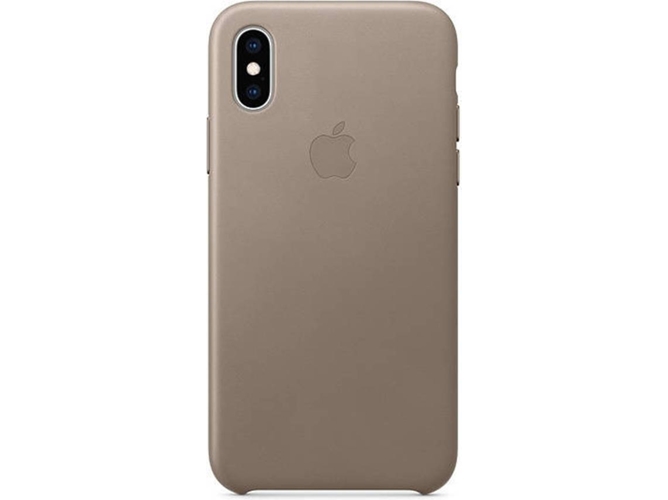 Comprar en oferta Apple Leather Case (iPhone Xs) Taupe