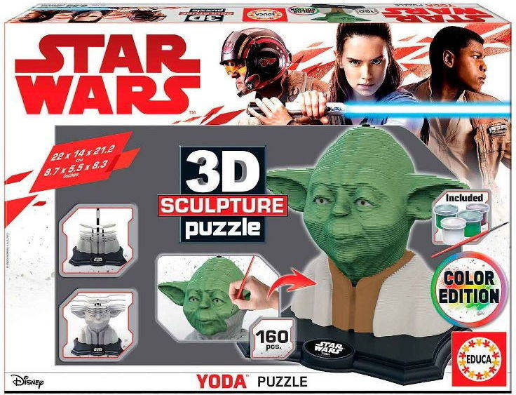 Puzzle EDUCA BORRAS Escultura de Yoda (160 piezas)