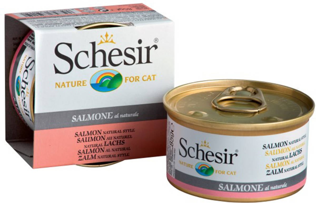 Pienso para Gatos SCHESIR (85g - Húmedo - Sabor: Salmón)