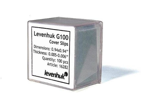 Cubreobjetos para Microscopio LEVENHUK G100