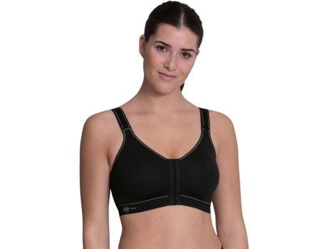 Sujetador Deportivo para Mujer ANITA Open Negro para Fitness (90A)