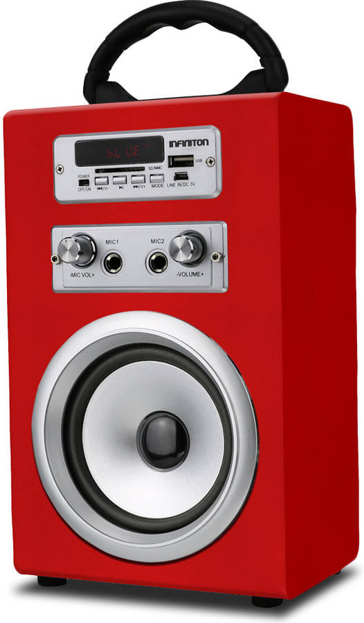 Altavoz INFINITON Karaoke K8 Rojo