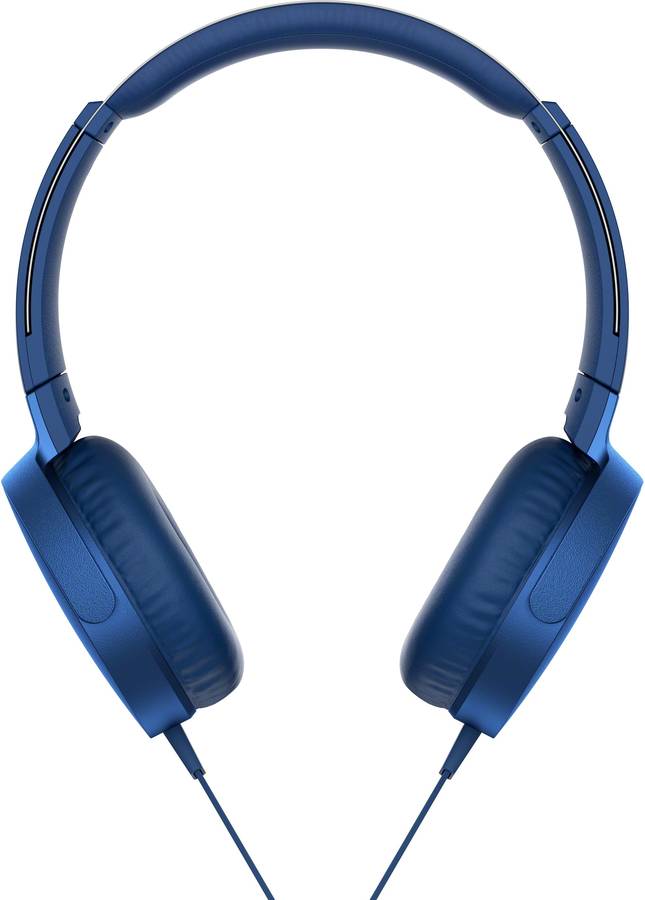 Auriculares con Cable SONY MDR-XB550AP (On Ear - Micrófono - Azul)