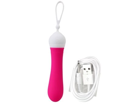 Mini vibrador de masaje portátil con 9 modos de vibración para mujeres (rojo rosa) VEANXIN