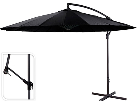 Sombrilla PROGARDEN Negro Excéntrico (300 cm)