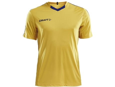 Camiseta de Hombre para Fútbol CRAFT Progress Contrast Naranja Amarillo (S)