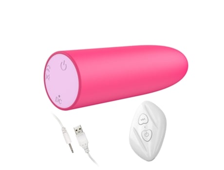 Vibrador de bala recargable con control remoto inalámbrico de 10 frecuencias para mujeres (rojo) VEANXIN