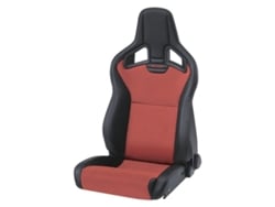 Asiento Recaro Cross Sportster Cs Calefaccion Piel Artificial Negro/Dinamica Rojo Piloto