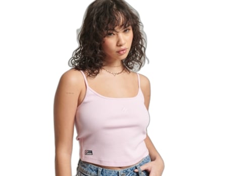 Top SUPERDRY Algodón Mujer (38 - Rosa)