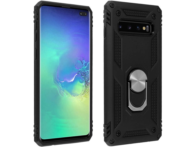 Carcasa Samsung Galaxy S10+ AVIZAR Anillo Negro