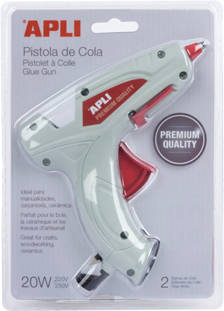 Pistola de Cola APLI 20W Premium (10 cm x 7,5 mm)