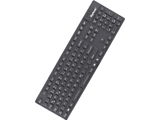 Keysonic Ksk8030 In teclado de silicona usb qwertz negro