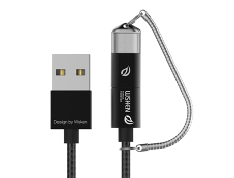 Cable Datos Carga Sincronización Nailon Usb-C Type Iso Nylon Negro