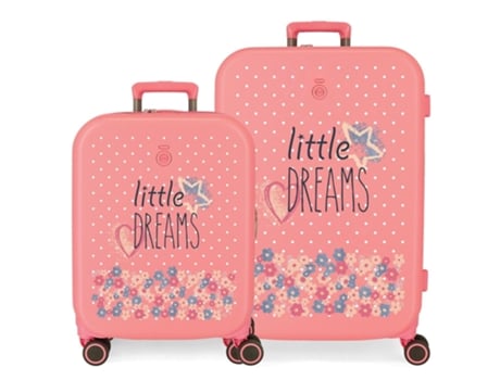 Conjunto de Maletas de Viaje ENSO Little Dreams Rosa (55cm/70cm)