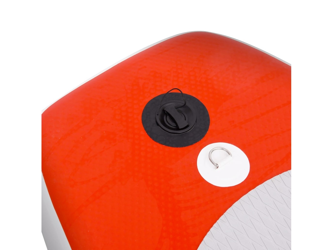 Set de tabla de paddle surf hinchable rojo 300x76x10 cm