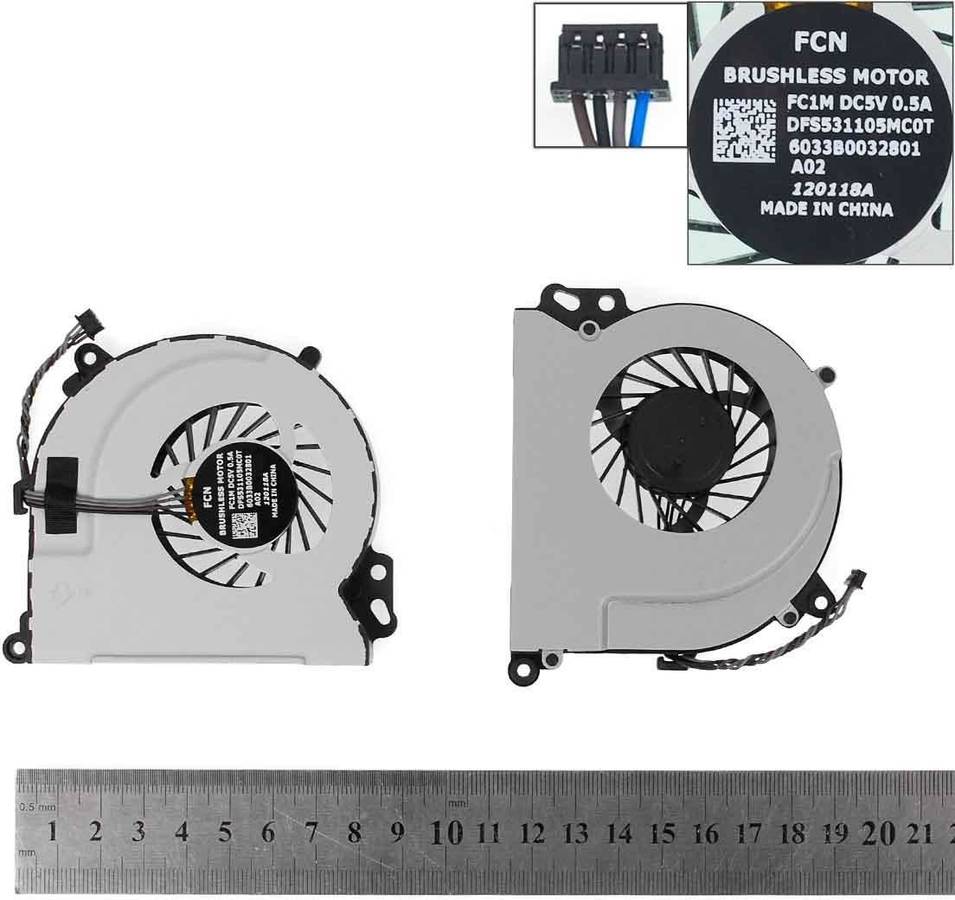 Ventilador para Portátil HP Envy 15 Envy 17 Dfs531105Mc0T