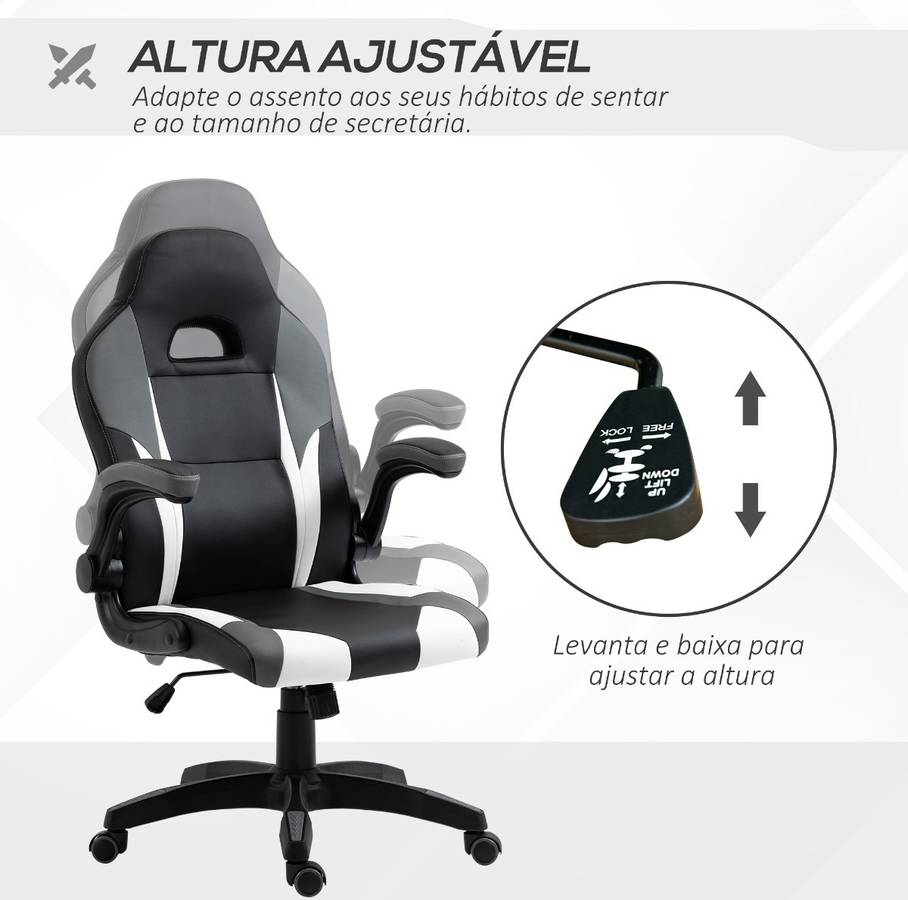 Silla Gaming VINSETTO 360 ° (Negro - 68x66x114-124cm)