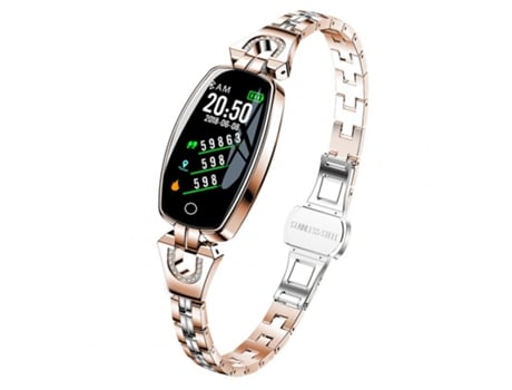 Smartwatch H8 Mujer IP67 Impermeable Monitor de Ritmo Cardíaco Bluetooth Fitness Mujer Oro