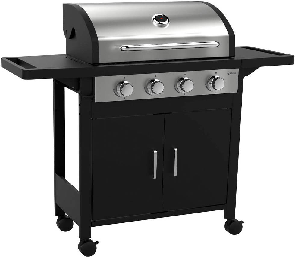 Barbacoa AMSTA AMBB77807 (Negro - Metal - 63 x 39 cm)