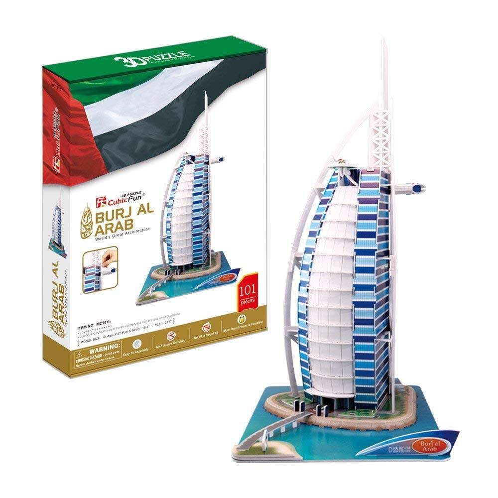 Puzzle 3D CUBIC FUN Burj Al Arab (101 Piezas)