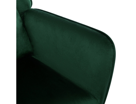 Habitación infantil mecedora de terciopelo sillón relax salón mecedora  tapizada con patas verde