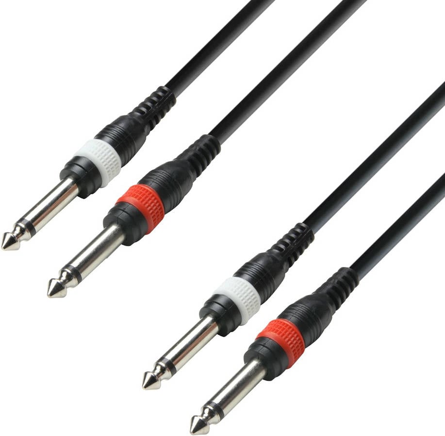 Cable de Audio ADAM HALL (Jack 6.3mm - 1 m - Negro)