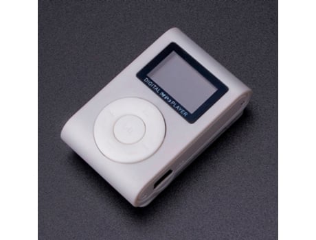 Mini reproductor de clip usb mp3 de moda, pantalla lcd compatible con diseño elegante micro sd tf de 32 gb[Plata / 32gb]