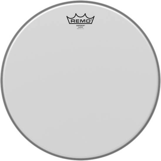 Remo Parche Drum head emperor blanco rugoso coated 14 be011400