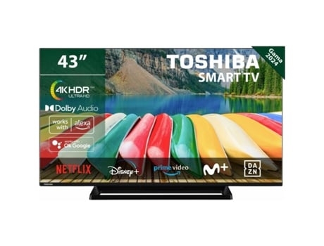 Smart TV TOSHIBA 43UV3363DG (Negro - F - G - 43 - 4K Ultra HD)