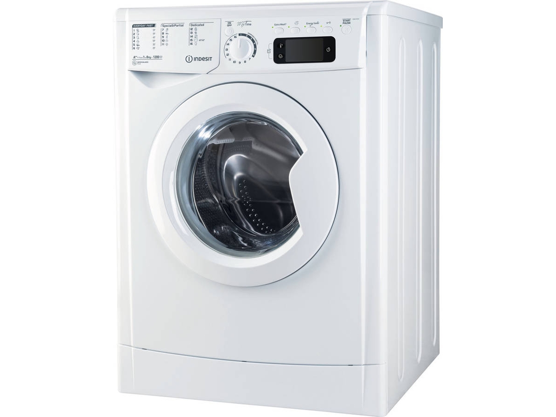 Lavadora INDESIT EWE 81252 W EU (8 kg - 1200 rpm - Blanco)