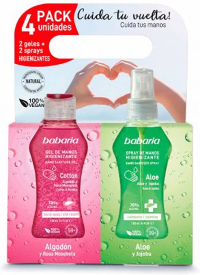 Toallitas de Alcohol BARBARIA Spray Pack 400 ml