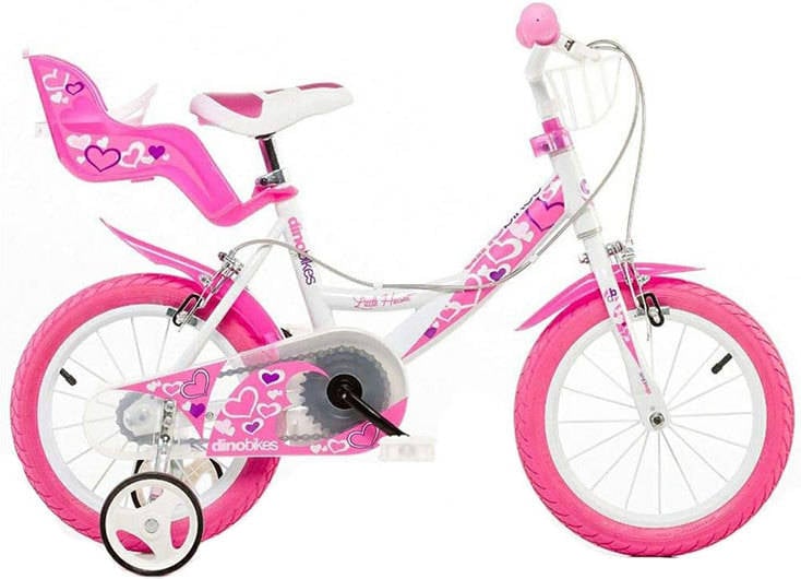 Bicicleta DINO BIKES Hearts (Edad Minima: 4 años - 14")