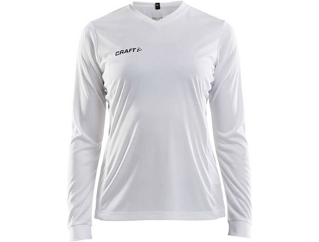 Camiseta de Mujer para Fútbol CRAFT Squad Solid Blanco (XL)