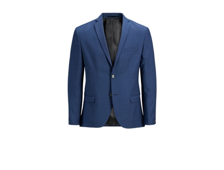 Blazer JACK & JONES Solaris Lana, Poliéster Hombre (44 - Azul)