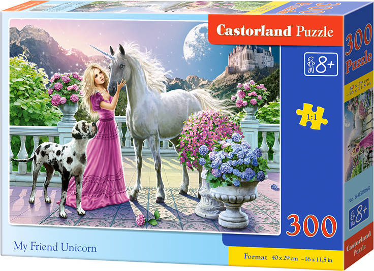 Puzzle Castorland My friend unicorn 300 piezas pcs rompecabezas hada niños 8 años