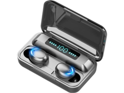 Auriculares Bluetooth True Wireless GETEK F9 (In Ear - Micrófono - Negro)