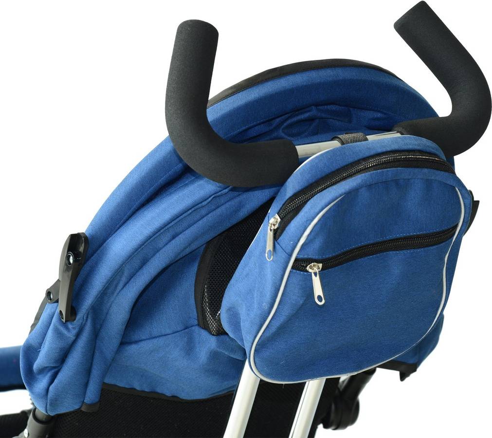 Triciclo HOMCOM 3 En 1 (+18 Meses) Azul (96 x 53.5 x 101cm)