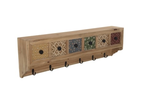 Perchero DRW (Multicolor - Madera - 82 x 14.5 x 25cm)