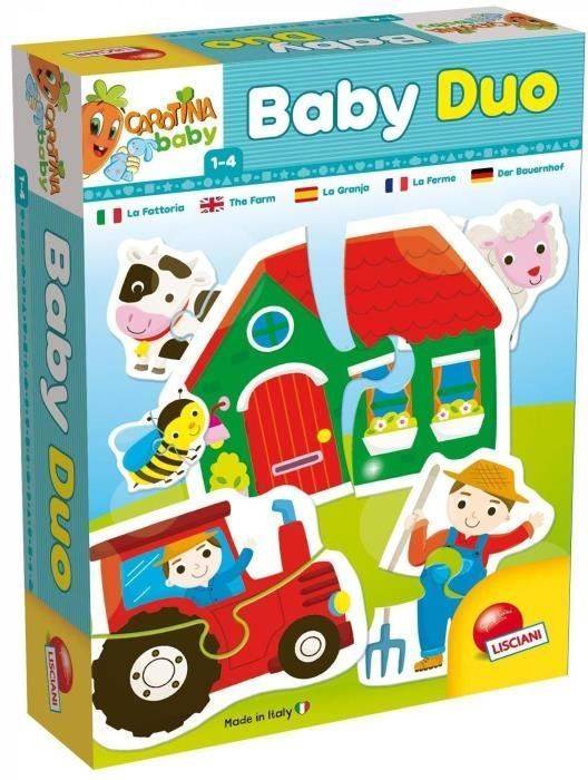 Lisciani Carotina Baby duo la granja juego educativo para niños de 1 4 años lis8008324057825