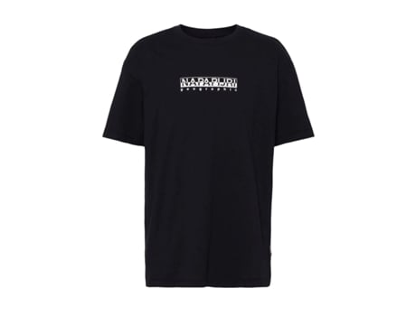 Camiseta NAPAPIJRI Hombre (XXXL - Negro)