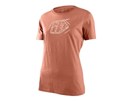 Camiseta de Mujer para Cicling TROY LEE DESIGNS Cropped Badge Naranja (S)