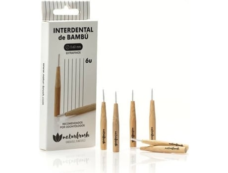 Cepillo Interdental Naturbrush pequeño 06 mm 1 unidade extra fino 06mm bambu 6