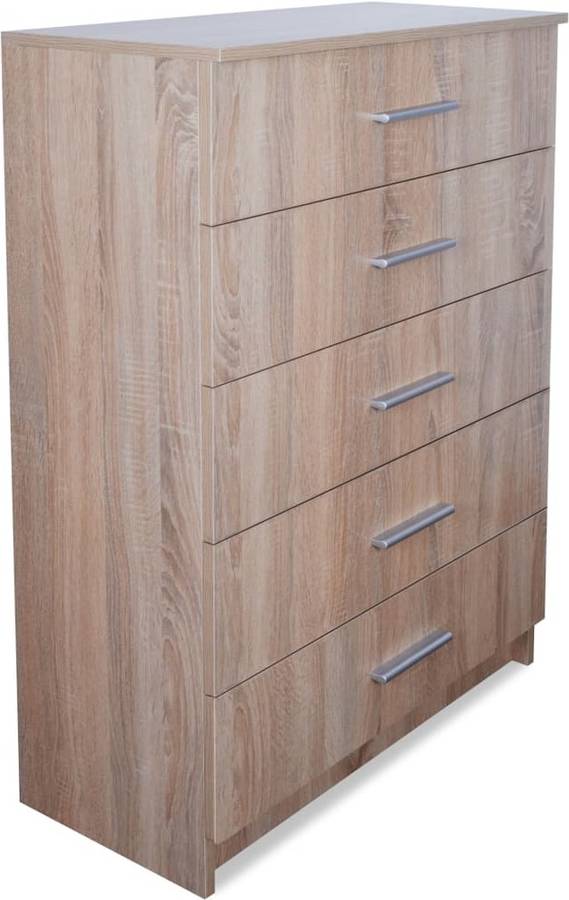 Armario Vidaxl Madera prensada 71x35x108 cm roble 244891 71 35 106