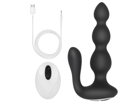 Vibrador de motor dual con control remoto inalámbrico con 9 modos para adultos (negro) VEANXIN