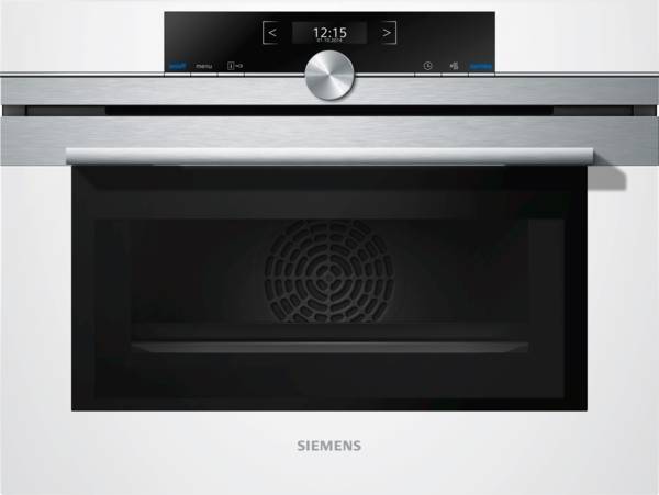 Horno Micro ondas SIEMENS CM633GBW1 (45 L - 59.4 cm - Hidrolítico - Blanco)