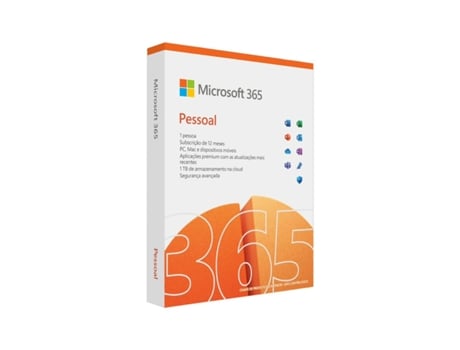 M365 Personal Portugués Suscripción de 1 año Eurozona Medialess P10 MICROSOFT