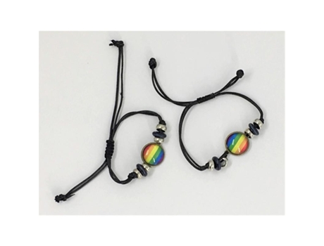 Pulsera Ajustable con Círculo Bandera DIVERTY SEX LGBT+