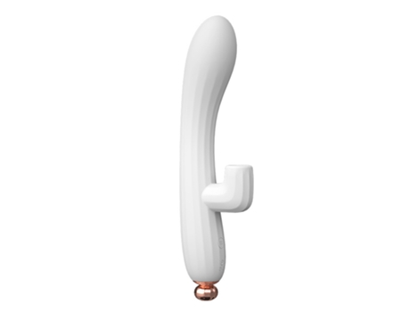 Vibrador de succión ajustable 2 en 1 con 10 modos de vibración para mujeres (blanco) VEANXIN